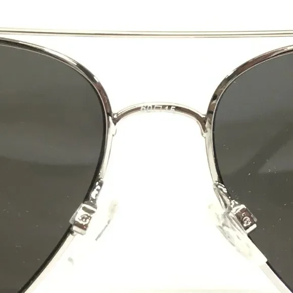 Op Ocean Pacific Sunglasses FAR OUT U SILVER Navy Blue Aviators Mirrored Lenses - Picture 13 of 15